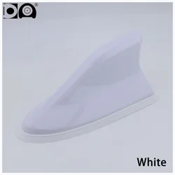Waterproof Shark Antenna with Enhanced Signal and Sleek Piano Paint Finish (White)