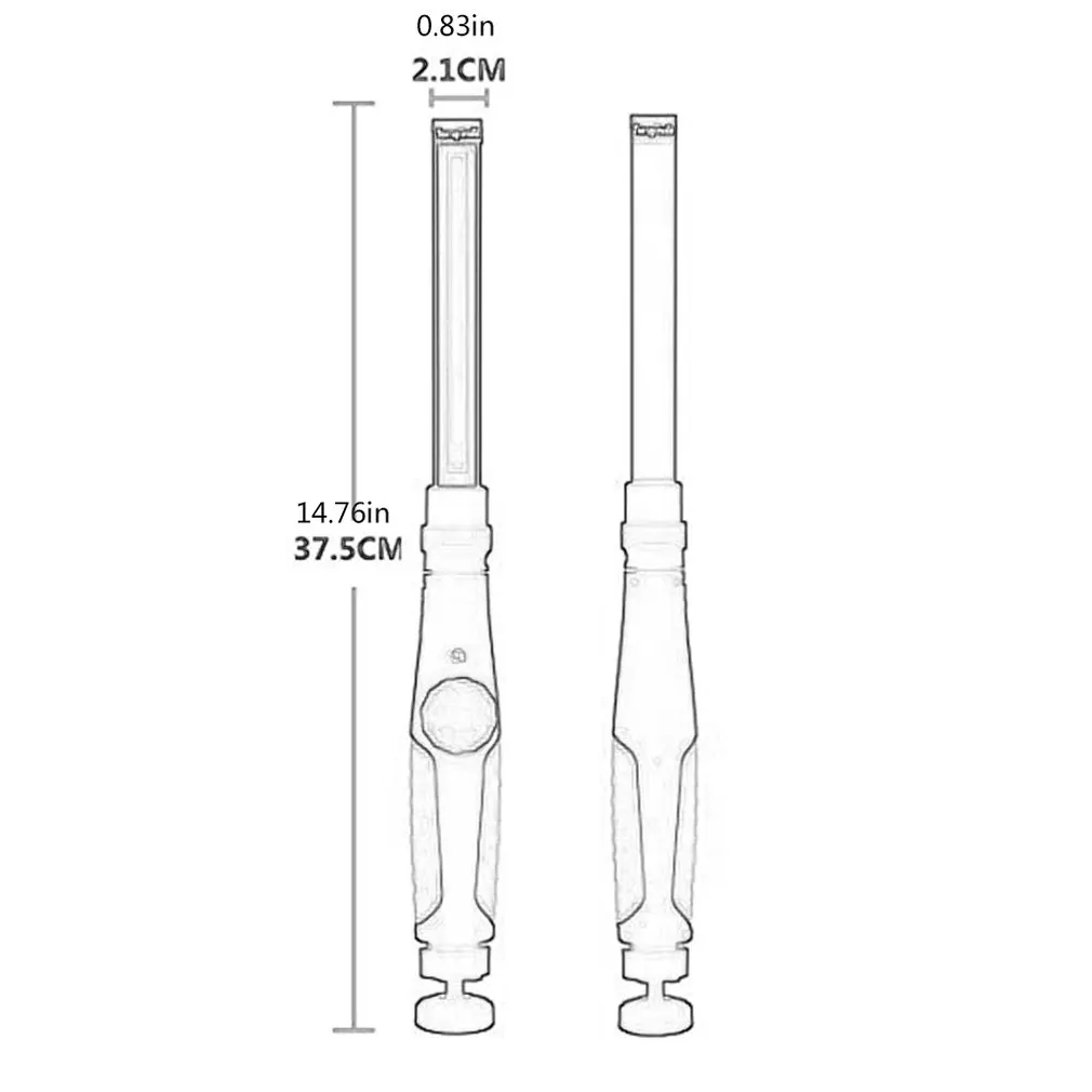 ICOCO Usb Charging Work Light 360 Degree Rotating Focus Car Maintenance Light Inspection Lamp 180 Degree Can Be Adjusted Bright