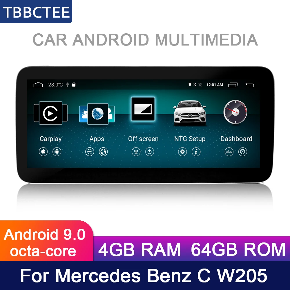 Best For Mercedes Benz MB C W205 2016~2018 NTG Car Android Radio GPS Map Multimedia player stereo HD Screen Navigation Navi Media 2