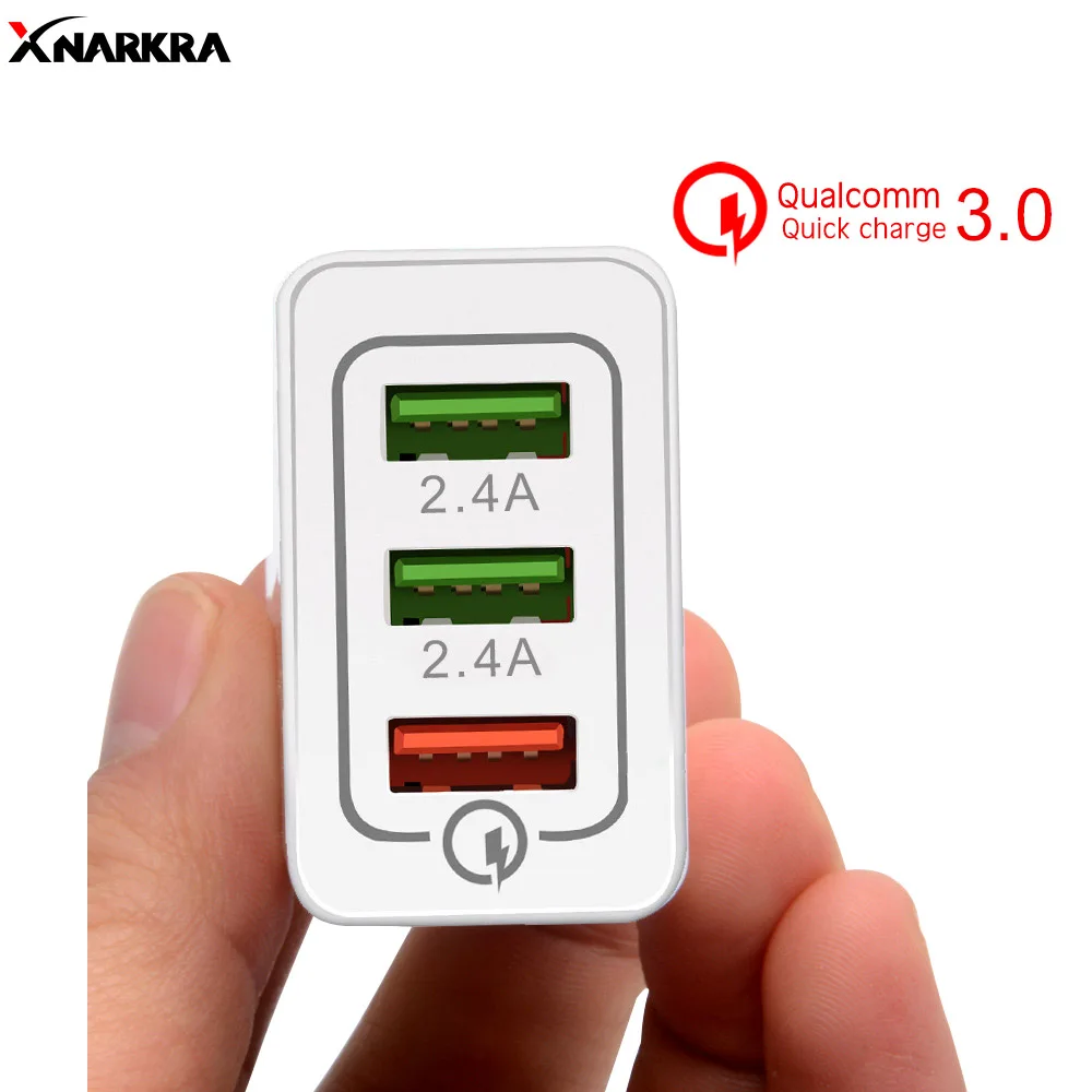 

3.0 USB Mobile Phone Charger For Samsung Huawei p20 Xiaomi EU US Plug Fast Adapter For Redmi note 7 iPhone X 7 8 Travel Charger