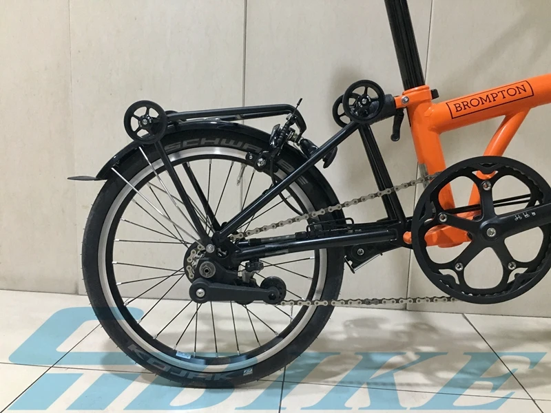 Алюминиевый сплав Q Тип задние стойки с Easywheels для Brompton велосипед багаж Перевозчик Для Brompto