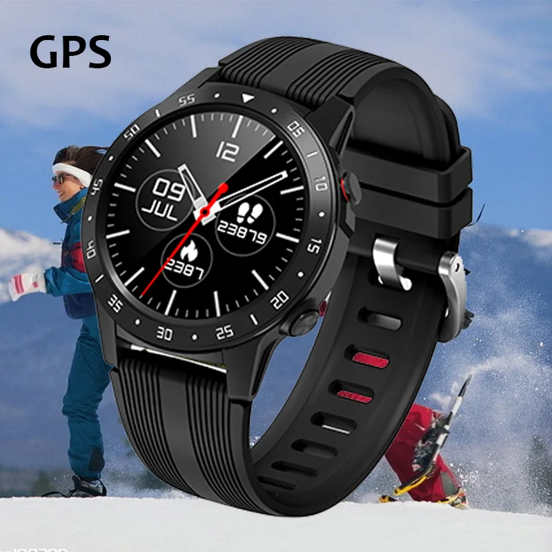 Reloj inteligente M5 con GPS para hombre y mujer, pulsera con brújula, barómetro, Bluetooth, llamadas, para deportes al aire libre y Fitness