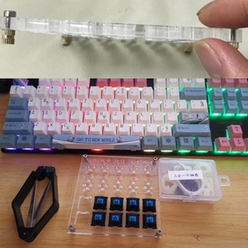 

2 in 1 Acrylic Board for Lubricate Switch Mechanical Keyboard Switch Tester Base