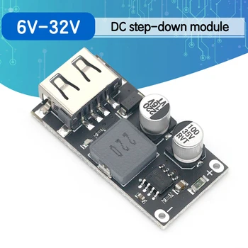 

MH-KC24 QC3.0 QC2.0 USB DC-DC Buck Converter Charging Step Down Module 6-32V 9V 12V 24V to Fast Quick Charger Circuit Board 5V
