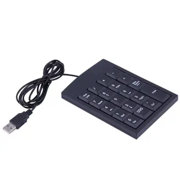 

Hot High Quality 1pc mini USB Wired Numeric Keyboard Keypad Adapter 19 Keys for Laptop PC Black Newest