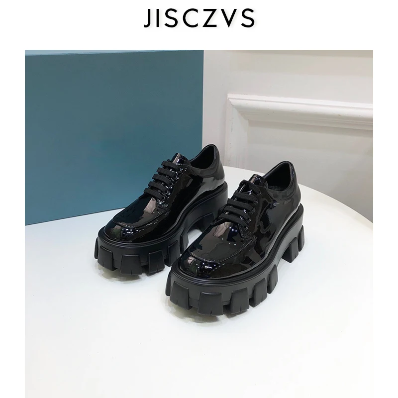 

2019 Runway Thick Bottom Ankle Boots Woman Round Toe Slip On Chelsea Boots Woman Flat Heel Platform Boots Woman Zapatos De Mujer