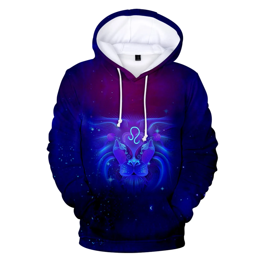 

12 Zodiac Signs Hoodies Sweatshirt Aries Taurus Gemini Cancer 12 Constellation Unisex Hip Hop Clothing 3D Print Casual Tops