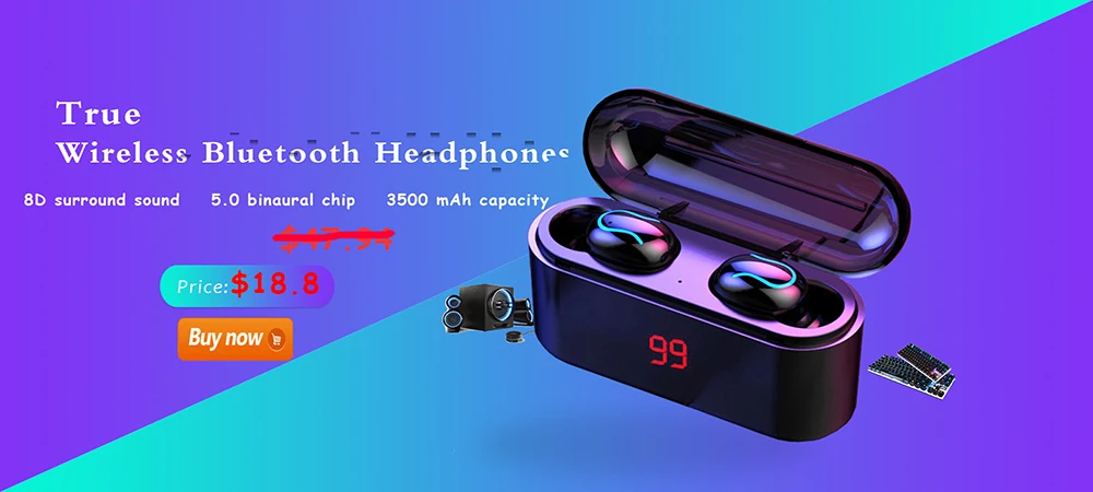 Спортивные наушники F9 tws, беспроводные наушники, Bluetooth 5,0, светодиодный дисплей, мини наушники для мобильных телефонов, pk i7s i9s i11 i12 i30 i60