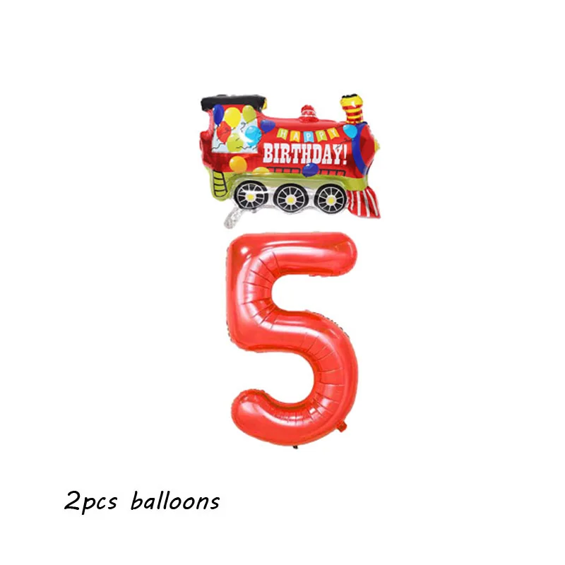 balloons set 5 Игрушечный автомобиль фольги воздушный шар Танк автомобильные воздушные шары пожарная машина поезд шары праздничные 32 ''Количество шарики, День подарков будущей матери День Рождения вечерние поставки - Цвет: balloons set 5