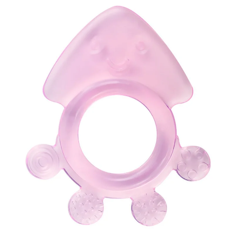 Прорезыватель зубов силиконовый Кот Прорезыватель для зубов для малышей кольцо прорезыватель BPA бесплатно - Цвет: Светло-фиолетовый