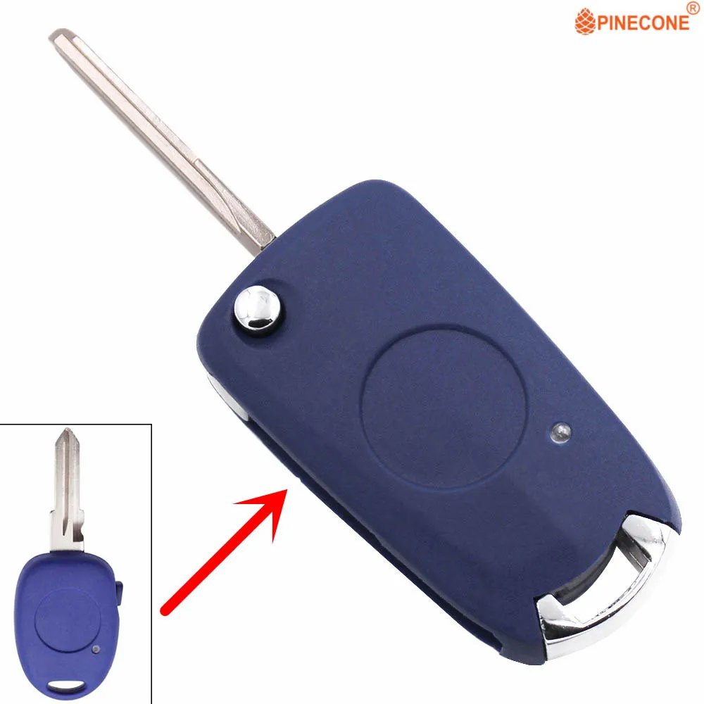 

PINECONE for Fiat Palio 1 Side Button Car Styling Modified Car Key Fob Shell Case With Uncut Blade
