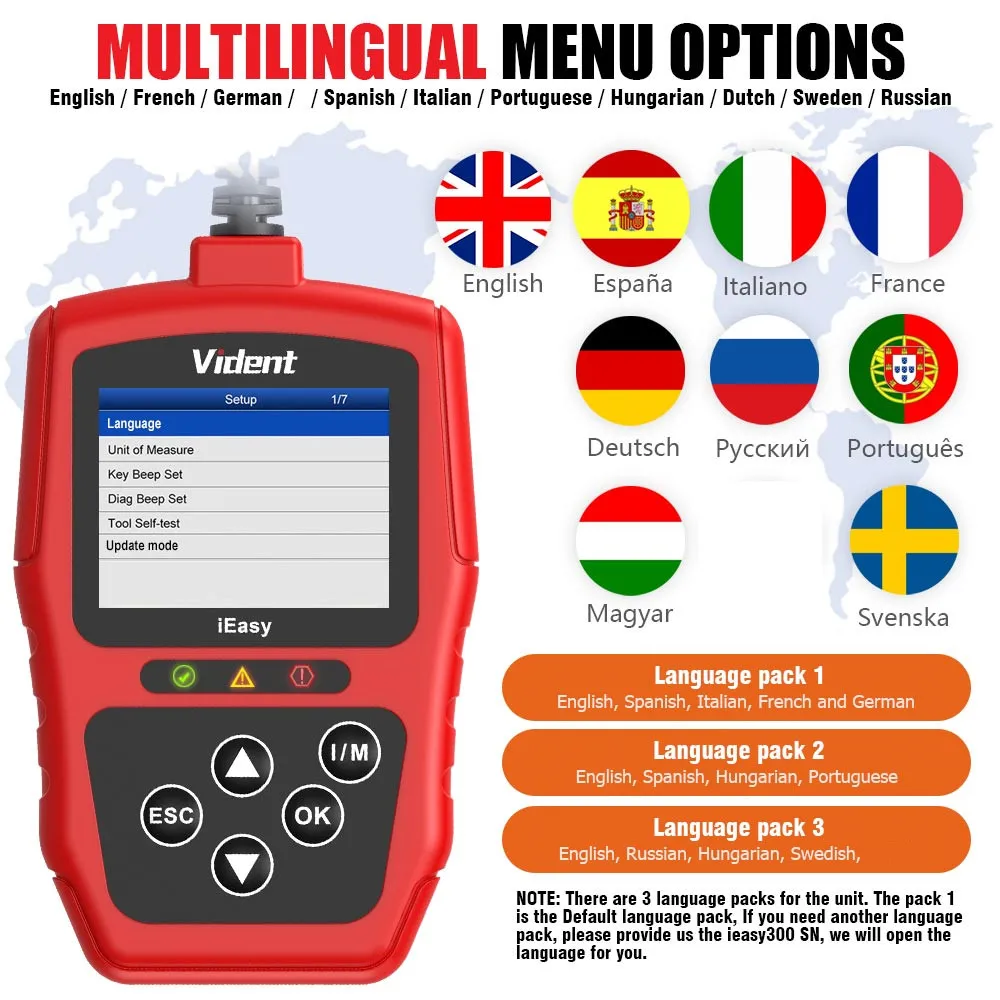 Считыватель кодов VIDENT iEasy300 CAN OBDII/EOBD обновление онлайн|Считыватели и сканеры| |