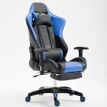 Новое поступление, игровое кресло из синтетической кожи для гонок, Интернет-кафе, WCG компьютерное кресло, удобный лежащий домашний стул