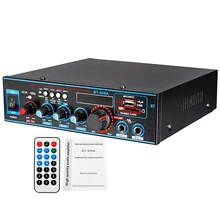 ABGN Hot-800W 12/220V HI-FI 2CH Мощность усилитель аудио дома Театр звук Системы аудио мини усилитель Bluetooth цифровой FM радио USB SD карты