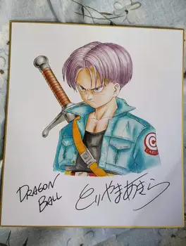 

hand drawn signed Toriyama Akira autographed Shikishi Card Board Dragon Ball rare 27*24 cm 112019E