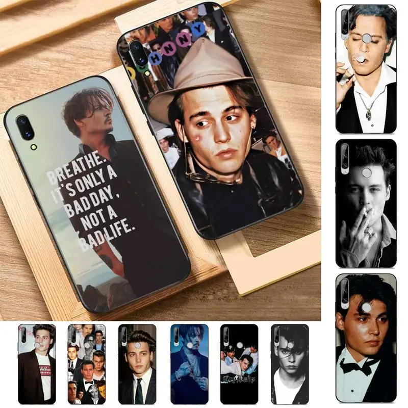 FHNBLJ Johnny Depp Phone Case for Huawei Y 6 9 7 5 8s prime 2019 2018 enjoy plus | Мобильные телефоны и аксессуары