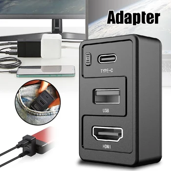 

Bluetooth Mini Portable Typec to HDMI Adapter Multifunctional Data Converter Digital Accessory DU55