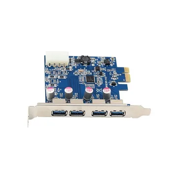 

4 Port USB 3.0 PCI-e Expansion Card PCI express PCIe USB 3.0 hub adapter 4-port USB PCI e with VLI Controller NED720201 5GBPS