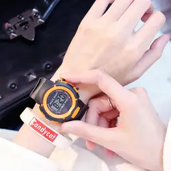 Модные детские спортивные часы для девочек электронный силиконовый ремешок для часов ЖК-экран цифровые часы для детей детские часы Relogio