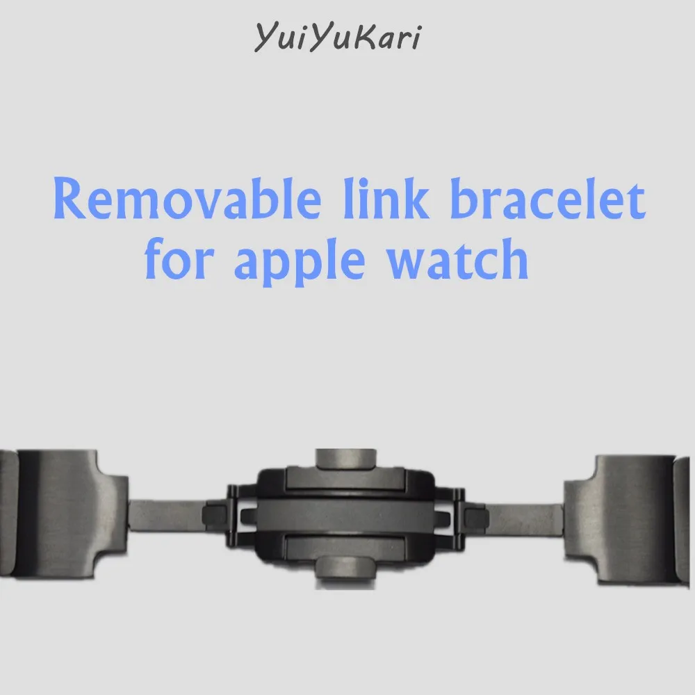 Браслет для Apple Watch ремешок из нержавеющей стали 42 мм 38 3 2 1 съемный ремень с