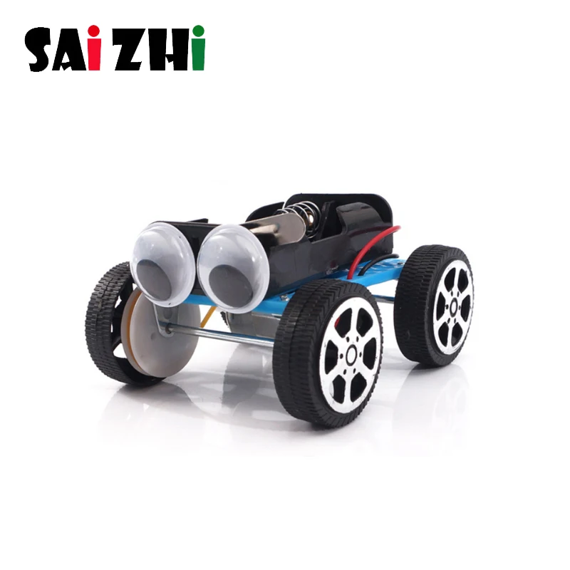 

Saizhi Kids Model Building Kits Toys Four-wheel drive Cars For Children Educational Science Learning Technology Boys DIY Games