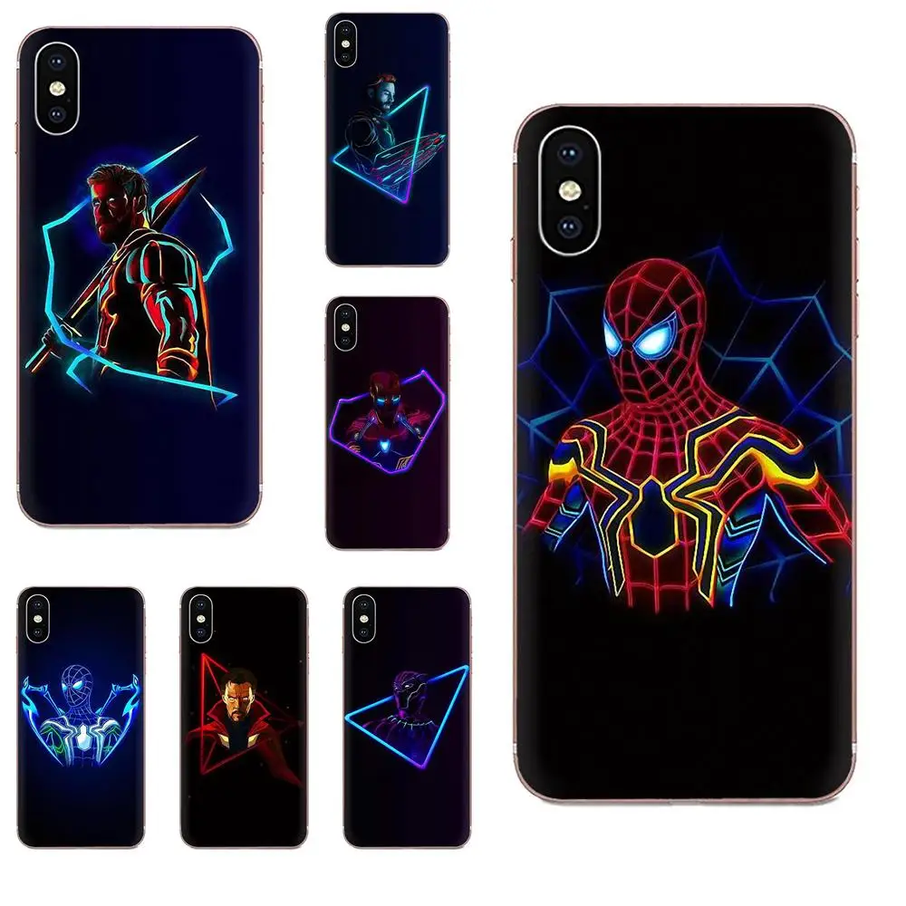 TPU принт Капа для Huawei Honor 4C 5A 5C 5X6 6A 6X7 7A 7C 7X8 8C 8S 9 10 10i 20 20i Lite рro с героями Marvel