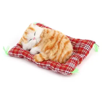 

YKS Lovely Small Simulation Animal Craft Dolls Plush Lazy Sleeping Cats Kids Birthday Gift Doll Stuffed Toys for Children