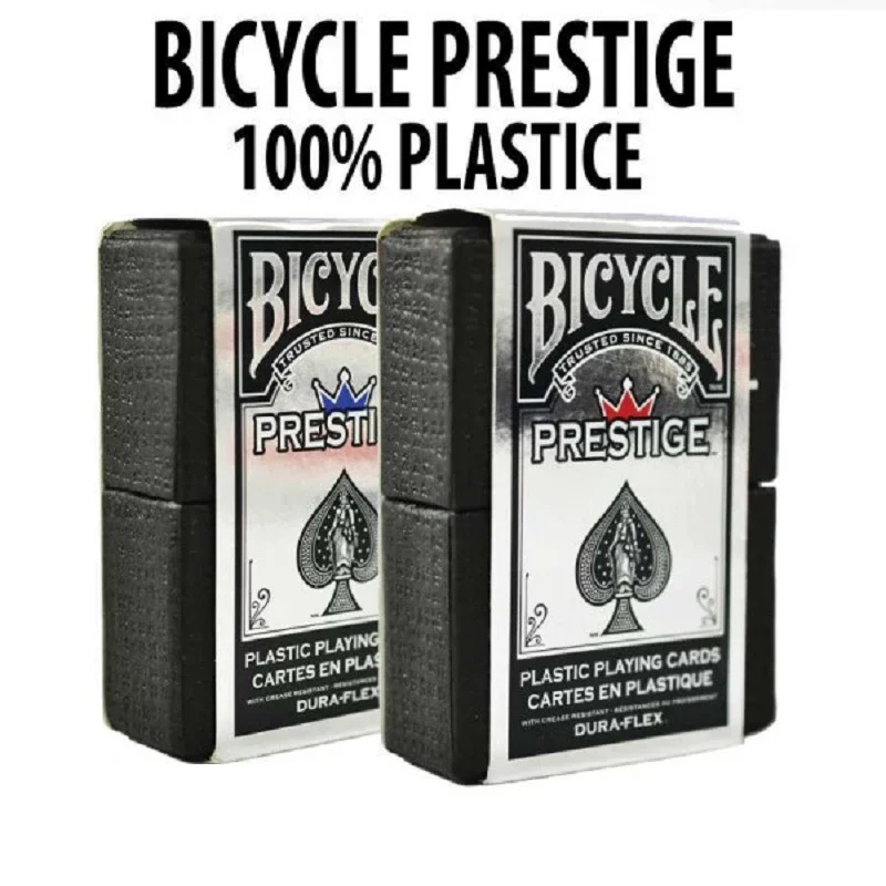 Пластиковые игральные карты с надписью Prestige для велосипеда красная/синяя Dura Flex
