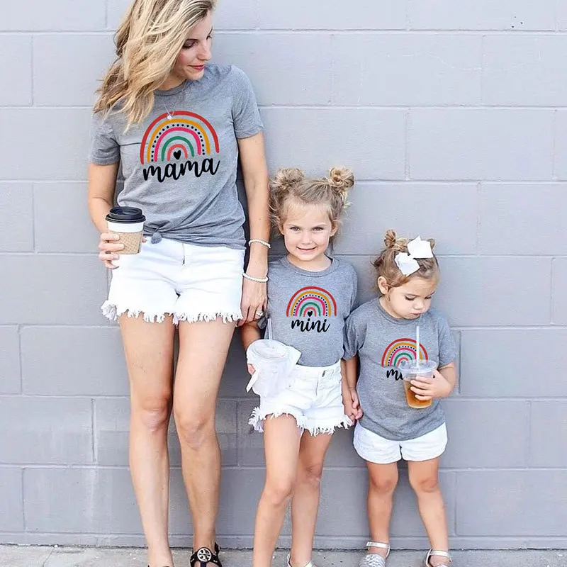 Cute Matching Mama Mini Mother & Daughter Shirts