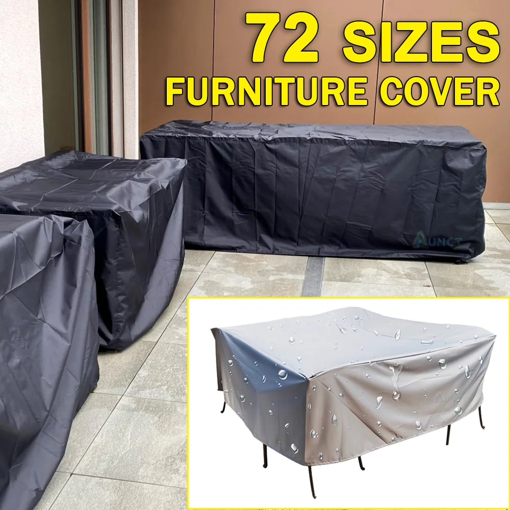 Garden Waterproof Outdoor Patio Furniture Set Covers Rain Snow All-Purpose Chair Covers for Sofa Table Chair Dust Proof Cover