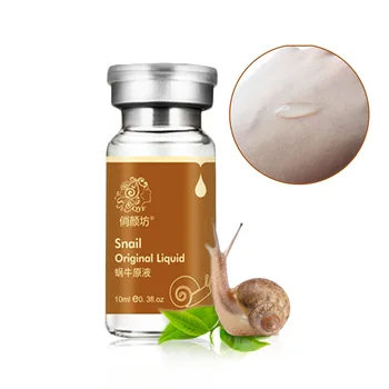

QYANF High Quality Snail 100% pure plant extract Hyaluronic acid liquid blemish serum ampoules anti-acne Rejuvenation Serum
