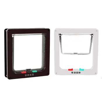 

Cat Flap Dog Flap 4 Way Magnetic Clasp Install Easily for Cats Dog Pet Door