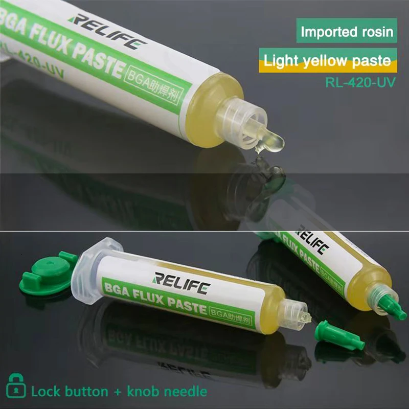 Sunshine RL-420-UV канифоль Масштабирование Порошковая паста Флюс BGA материнская плата техническое обслуживание Оловянная пайка Оловянное сварочное масло