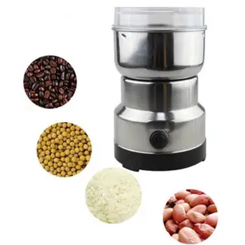 

Coffee Mill Grinder Beans Nuts Stainless Steel Grain Spice Mill Electric Grinder EU Plug Household Superfine Small Crusher