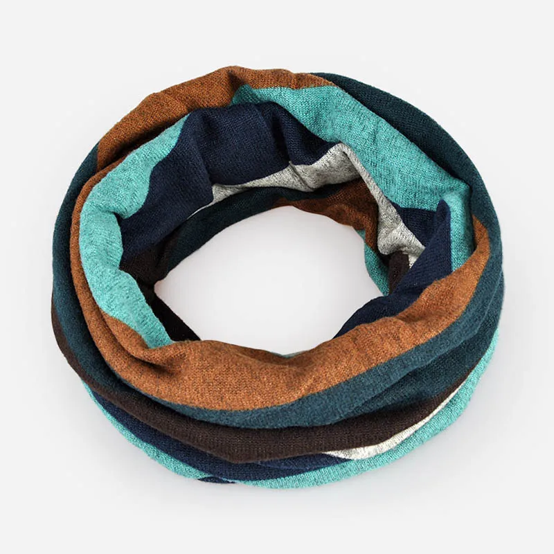 Женские шапочки Skullies, двойные вязаные кепки с полосками, мягкие бархатные шапки для женщин, удобная осенне-зимняя шапка двойного назначения