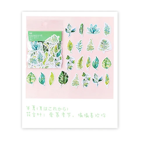 45 шт./компл. Kawaii вишня наклейки «цветы» с цветочным узором пуля журнал стикеров кавайные этикетки Скрапбукинг Материал милые наклейки - Цвет: 5