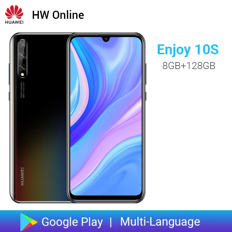 Смартфон Huawei Enjoy 10S 8 + 128 ГБ 6 3 дюйма Kirin 710F ядер тройная камера 48 МП 4000 мАч|Смартфоны|