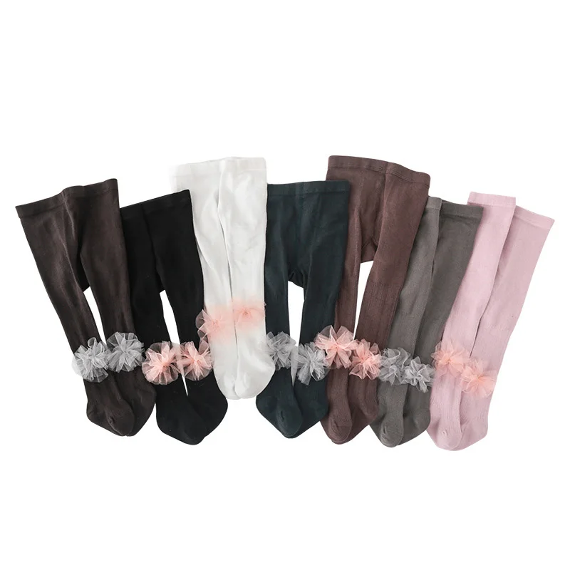 

2020 Girls Baby Pantyhose Spring Summer New Thin Mesh Baby Tights Stockings Breathable Flowers
