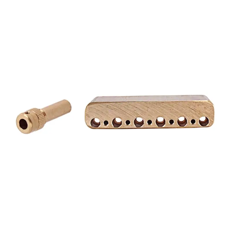 

Brass Tremolo Bar Block Kit for GOTO SUR CPS BRIDGE Easy to Install 24BD