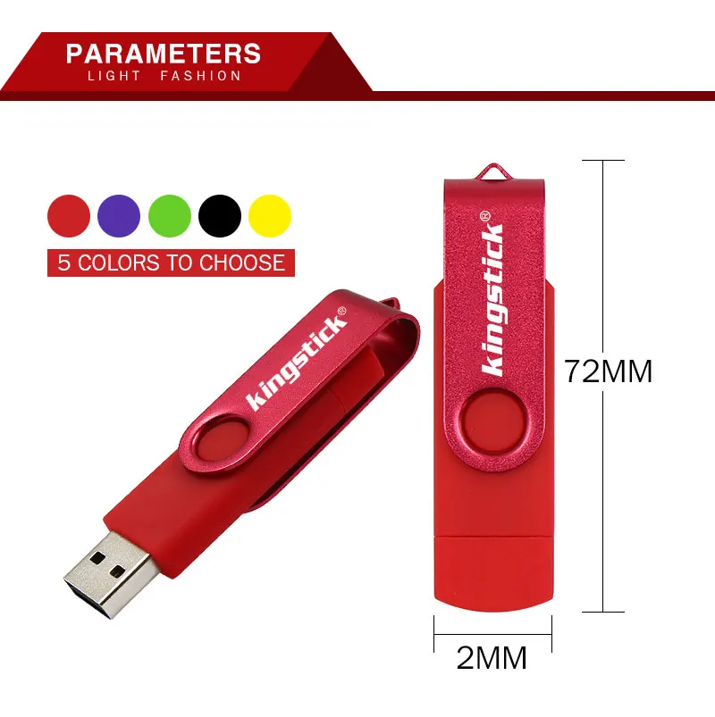 Цветной флеш-накопитель OTG USB 16 ГБ 32 ГБ Флешка 4 ГБ 8 ГБ 64 ГБ 128 ГБ U диск USB флэш-накопитель для компьютера/Android телефона