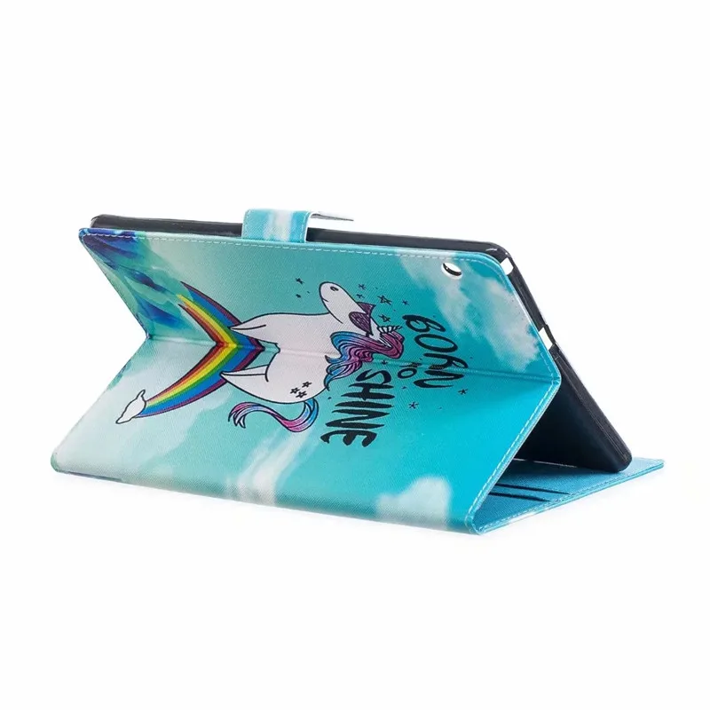 Чехол Kawaii с единорогом, кошкой и щенком для huawei Mediapad T3 10, чехол на магните, складной чехол для huawei T3 10, чехол AGS-L09 AGS-W09, 9,6 дюймов