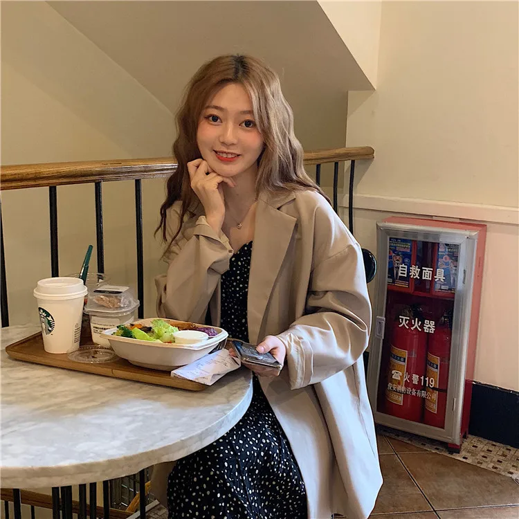 

Photo Shoot Korean-style 2019 Versitile Fashion Elegant Spring New Style Loose-Fit Versatile Slimming Suit Jacket