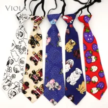Милые Мультяшные собаки, игрушки, медведь, слон, мальчики, девочки, дети, эластичный галстук, лен, дети, милые, 7 см, принт животных, вечерние галстуки-бабочки на каждый день