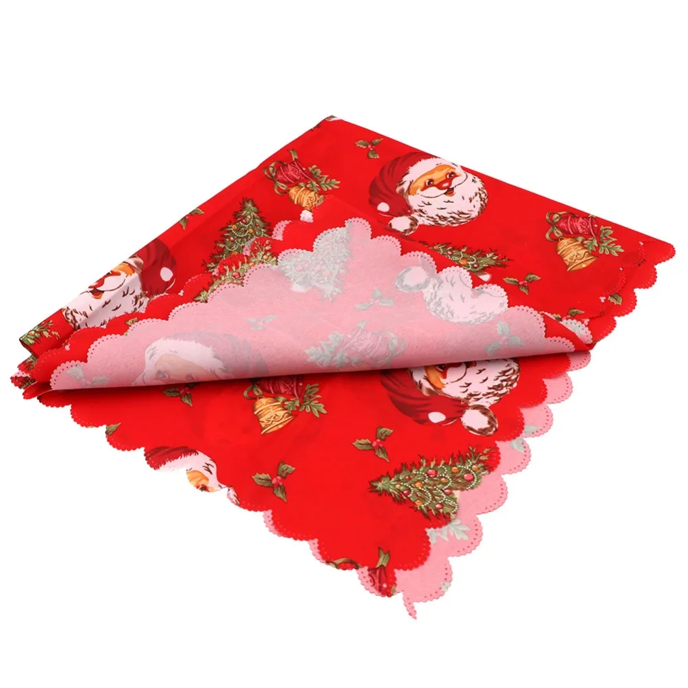  OurWarm Christmas Tablecloth Sets Rectangular Table Cloth New Year Decorations Three Styles 150x180