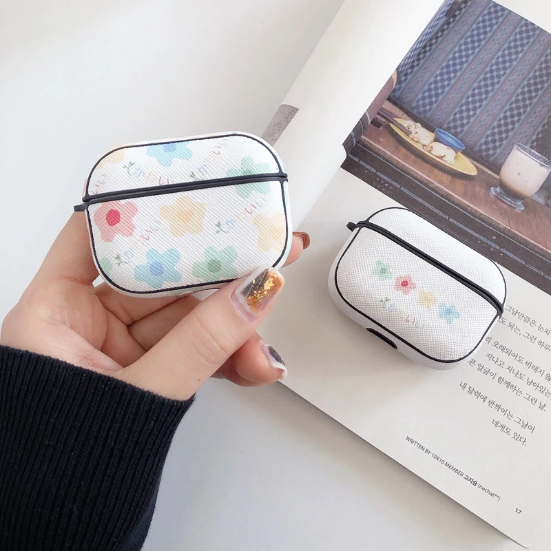 

Fashion Flower cortex case For airpods pro silicone soft case Wireless bluetooth For airpods 2 Earphone case For airpods cover