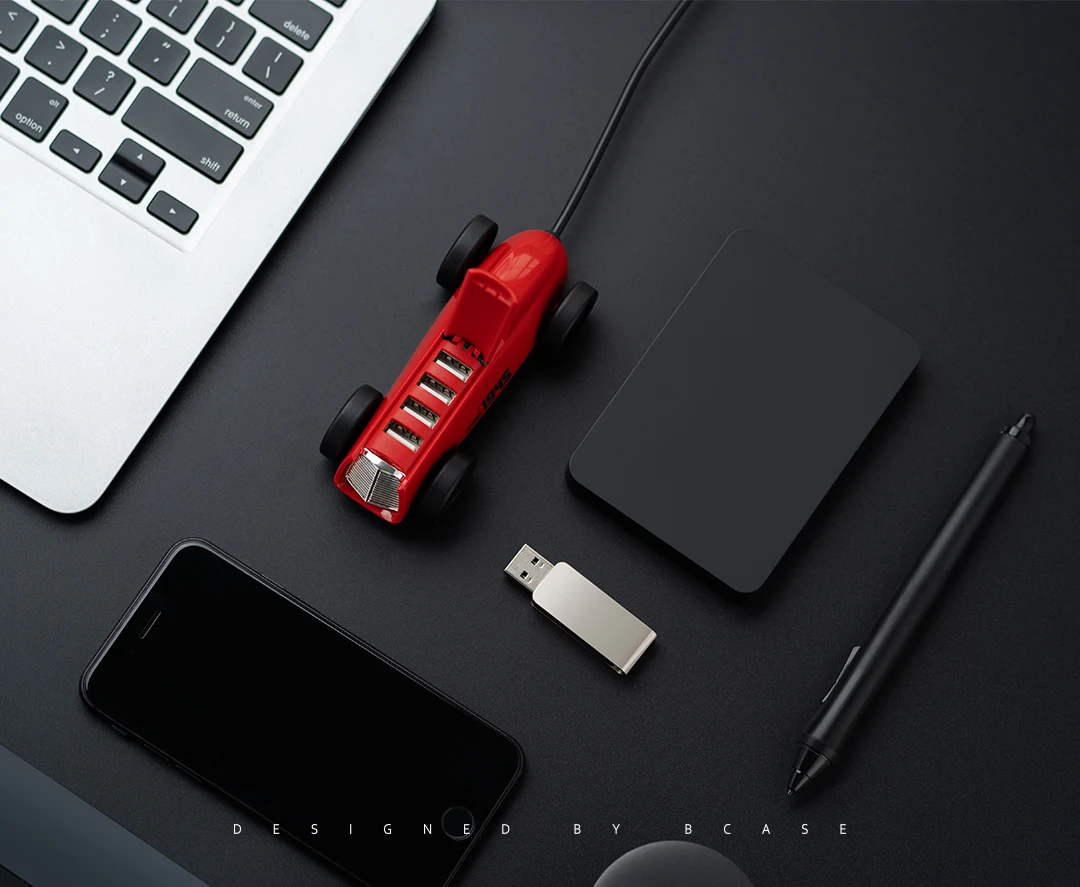 Xiaomi Mijia Youpin Bcase USB 2,0 Мульти USB разветвитель 4 порта расширитель винтажный Автомобильный USB Разъем Порт портативный расширитель