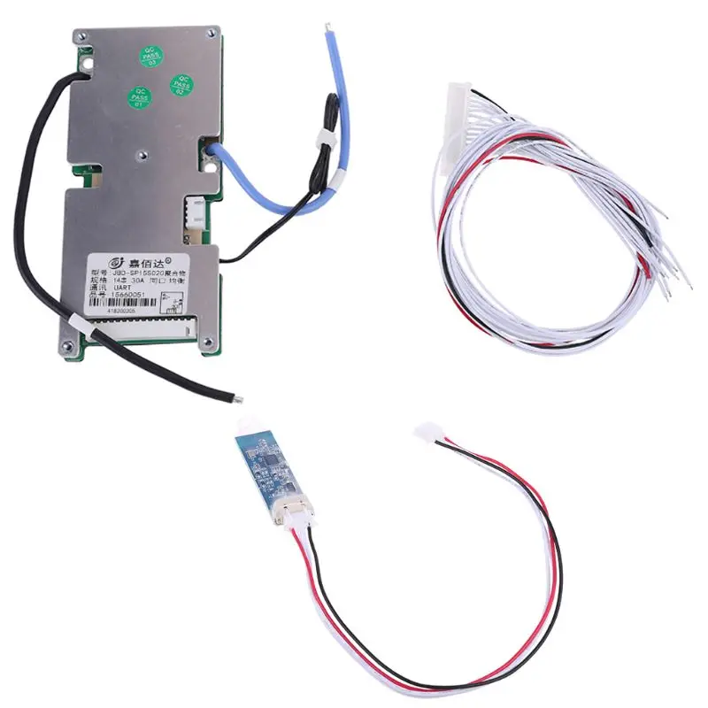 Защитная плата для литиевых батарей 13S BMS 30A полимерная с Bluetooth умным