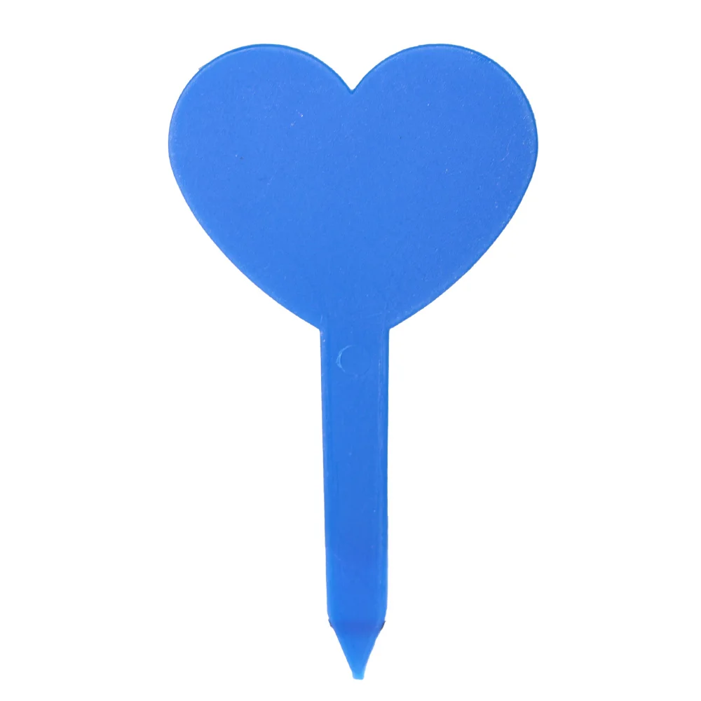 2 Type of Garden Planting Tag Ring Hook Tree Markers Sign Heart Shape 10 Colors Plastic Waterproof Re-Usable Hanging Label Stake 