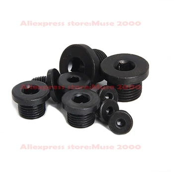 

M36X2 M39X2 M42x2 M48x2 carbon ED flange type seal steel male thread end plug cap hydraulic tube cap