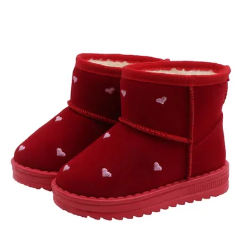 

Children's Snow Boots 2019 Winter New Girls Snow Boots Students Thickening Plus Velvet Warm Boots